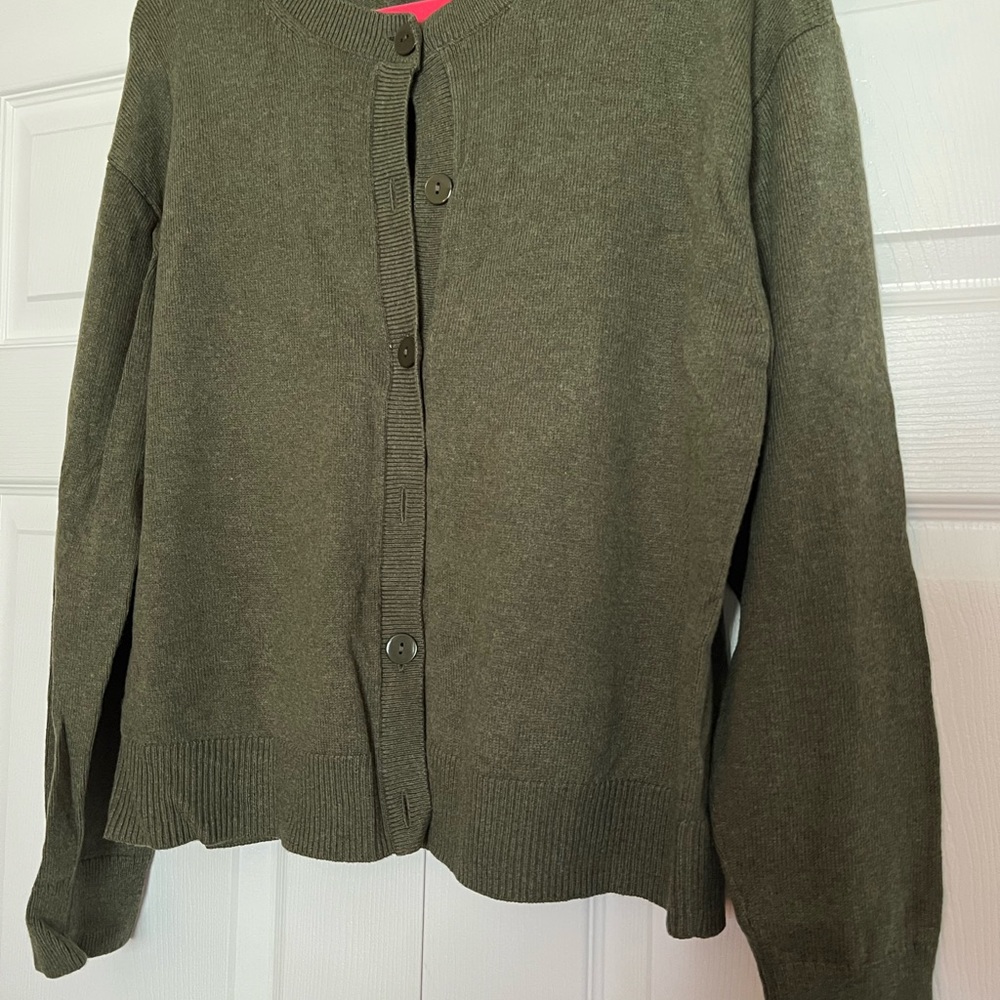 Old Navy Solid Green Cardigan - image 3